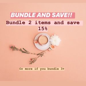 Bundle 2 items and save 15% - or make an offer!